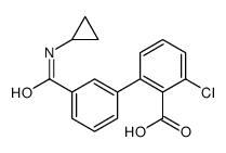 2-chloro-6-[3-(cyclopropylcarbamoyl)phenyl]benzoic acid Structure