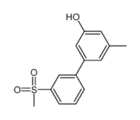 3-methyl-5-(3-methylsulfonylphenyl)phenol结构式
