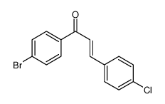 1-(4-bromophenyl)-3-(4-chlorophenyl)prop-2-en-1-one结构式