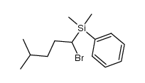 (1-bromo-4-methylpentyl)dimethyl(phenyl)silane Structure