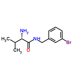 N-(3-Bromobenzyl)-L-valinamide结构式