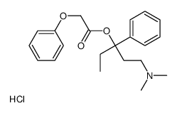 dimethyl-[3-(2-phenoxyacetyl)oxy-3-phenylpentyl]azanium,chloride结构式