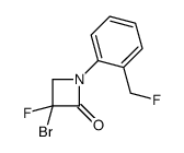 3-bromo-3-fluoro-1-[2-(fluoromethyl)phenyl]azetidin-2-one结构式