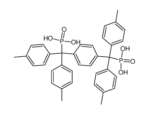 α,α,α',α'-tetra(p-tolyl)-α,α'-bis(dihydroxyphosphinyl)-p-xylene Structure