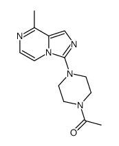 1-(4-(8-methylimidazo[1,5-a]pyrazin-3-yl)piperazin-1-yl)ethanone结构式