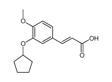 (E)-3-(3-cyclopentyloxy-4-methoxyphenyl)-2-propenoic acid结构式