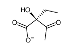 2-(S)-2-hydroxy-2-ethyl-3-oxo-4-butanoate结构式
