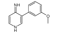 3-(3-methoxyphenyl)pyridin-4-amine结构式