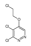 3,4-dichloro-5-(2-chloroethoxy)pyridazine结构式