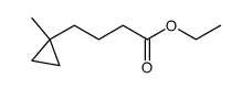 ethyl 4-(1-methylcyclopropyl)butanoate Structure