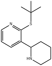 2-tert-Butylsulfanyl-1,2,3,4,5,6-hexahydro-[2,3]bipyridinyl结构式