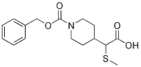 4-CarboxyMethylsulfanylMethyl-piperidine-1-carboxylic acid benzyl ester Structure