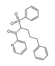 4-phenyl-1-phenylsulfonyl-1-(pyridin-2-ylsulfinyl)butane结构式