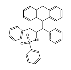 erythro-9-[1,3-diphenyl-2-(phenylsulfonamido)propyl]-9,10-dihydroanthracene结构式