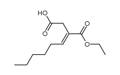 3-Aethoxycarbonyl-3-nonensaeure Structure