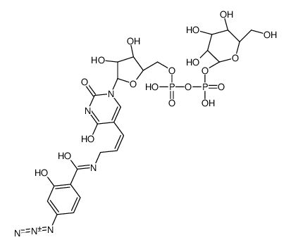5-(3-(4-azidosalicylamide)allyluridine)- 5'-diphosphoglucose结构式
