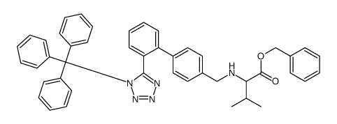 Benzyl N-[(2(Trityltetrazol-5-yl-1,1biphenyl-4-yl]-methyl-2-amino-3-methylbutanoate结构式