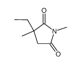3-Ethyl-1,3-dimethyl-2,5-pyrrolidinedione结构式