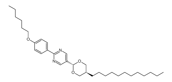 5-(5-Dodecyl-[1,3]dioxan-2-yl)-2-(4-hexyloxy-phenyl)-pyrimidine Structure