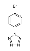2-bromo-5-(tetrazol-1-yl)pyridine Structure