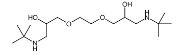 1-(tert-butylamino)-3-[2-[3-(tert-butylamino)-2-hydroxypropoxy]ethoxy]propan-2-ol结构式