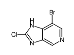 7-Bromo-2-chloro-1H-imidazo[4,5-c]pyridine结构式