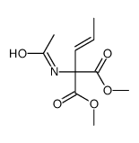 dimethyl 2-acetamido-2-prop-1-enylpropanedioate结构式
