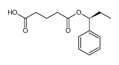 (S)-5-oxo-5-(1-phenylpropoxy)pentanoic acid结构式