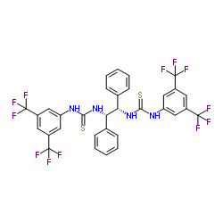 N,N'-[(1S,2S)-1,2-Diphenyl-1,2-ethanediyl]bis[N'-[3,5-bis(trifluoromethyl)phenyl]thiourea] Structure