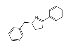 (-)-(R)-5-benzyl-2-phenyl-1-pyrroline结构式
