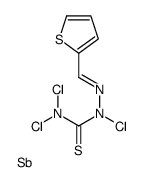 antimony,1,1,3-trichloro-3-(thiophen-2-ylmethylideneamino)thiourea结构式
