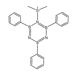 1-trimethylsilyl-2,4,6-triphenylborazine Structure