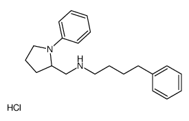 4-phenyl-N-[(1-phenylpyrrolidin-2-yl)methyl]butan-1-amine,hydrochloride Structure