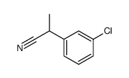 2-(3-chlorophenyl) propanenitrile structure