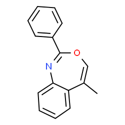 5-Methyl-2-phenyl-3,1-benzoxazepine结构式