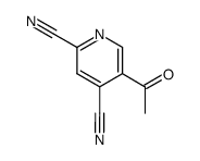2,4-Pyridinedicarbonitrile, 53-acetyl- (9CI) structure