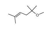 2-methoxy-2,5-dimethylhex-4-ene结构式