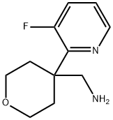[4-(3-Fluoropyridin-2-yl)oxan-4-yl]methanamine Structure