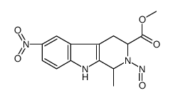 methyl 1-methyl-6-nitro-2-nitroso-1,3,4,9-tetrahydropyrido[3,4-b]indole-3-carboxylate Structure