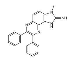 2-AMINO-3-METHYL-7,8-DIPHENYLIMIDAZO(4,5-F)QUINOXALINE Structure