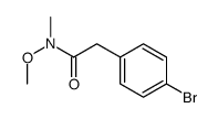 2-(4-bromophenyl)-N-methoxy-N-methylacetamide Structure