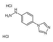 4-(4-肼基苯基)-4H-1,2,4-噻唑双盐酸盐结构式