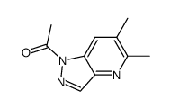 1-acetyl-5,6-dimethylpyrazolo [4,3-b] pyridine结构式