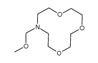 N-(methoxymethyl)-1,4,7-trioxa-10-azacyclododecane结构式