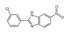 2-(3-chlorophenyl)-6-nitro-1H-benzimidazole Structure