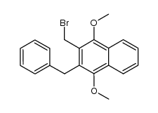 2-Benzyl-3-(bromomethyl)-1,4-dimethoxynaphthalene Structure