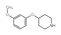4-(3-甲氧基苯氧基)哌啶结构式