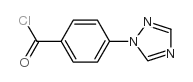 Benzoyl chloride, 4-(1H-1,2,4-triazol-1-yl)- (9CI) structure