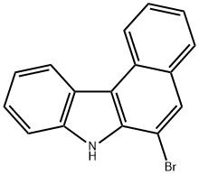 7H-Benzo[c]carbazole, 6-bromo- Structure