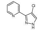 2-(4-chloro-1H-pyrazol-5-yl)pyridine结构式